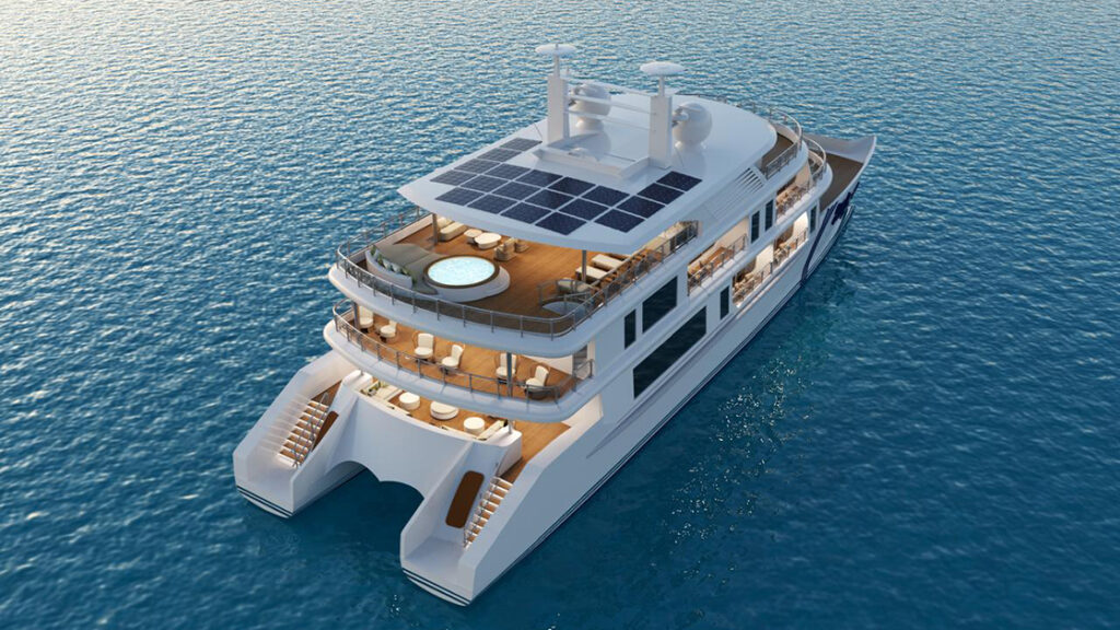 Grand Ocean Spray Deck Rendering Exterior - The Gold Standard of Exploration: A Master Guide to Galapagos Luxury Cruises